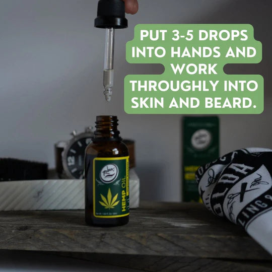 Rolda - Hemp Oil For Beard Hair | Ideal For Sensitive Skin, Antioxidant Rich, Fight Dry & Itchy Beard, Non-greasy, Organic Extract