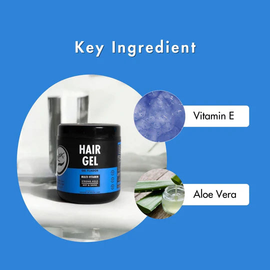 Rolda - Multi-Vitamin Men's Hair Styling Gel | Vitamin E Capsules, Medium Hold, High Shine, Wet Look, Alcohol-free, Paraben-Free, Flake-free