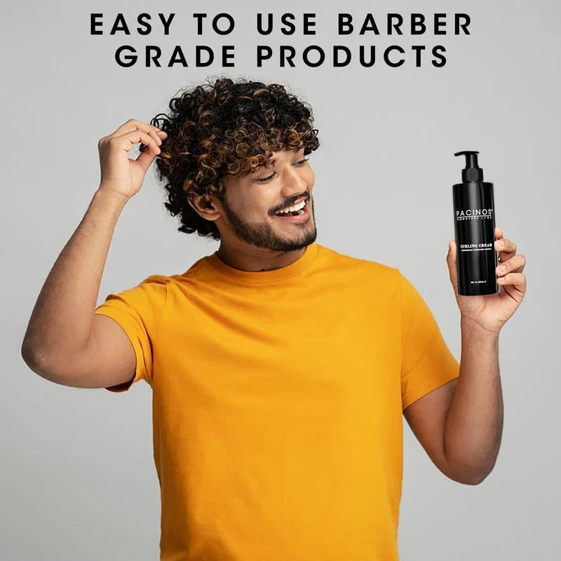 SHINY AND BOUNCY CURLS - PACINOS CURLING CREAM: LIGHTWEIGHT HOLD, FRIZZ CONTROL, AND ENHANCED DEFINITION FOR RADIANT CURLS