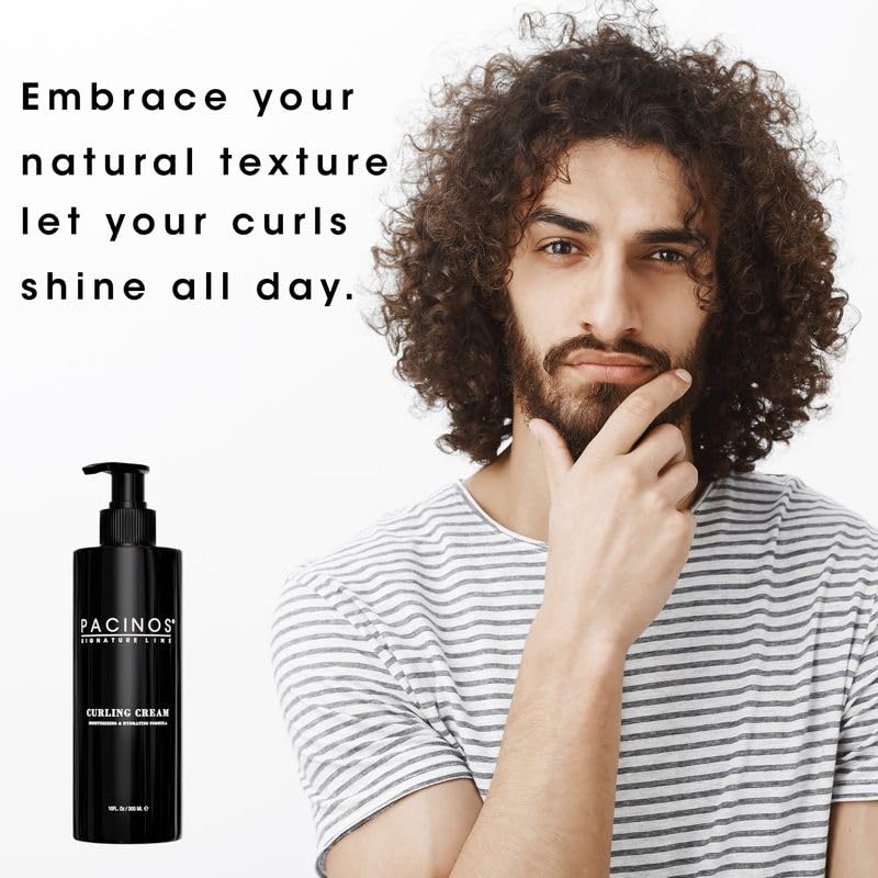 SHINY AND BOUNCY CURLS - PACINOS CURLING CREAM: LIGHTWEIGHT HOLD, FRIZZ CONTROL, AND ENHANCED DEFINITION FOR RADIANT CURLS