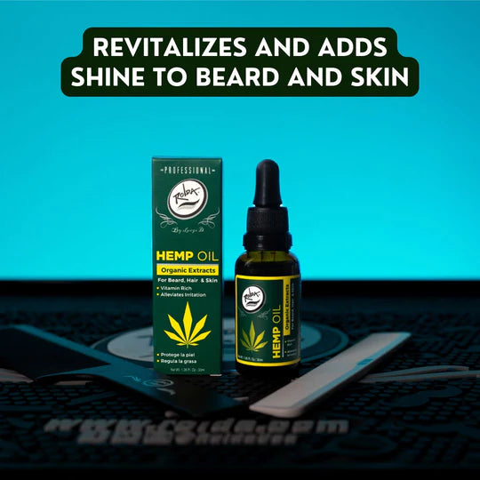 Rolda - Hemp Oil For Beard Hair | Ideal For Sensitive Skin, Antioxidant Rich, Fight Dry & Itchy Beard, Non-greasy, Organic Extract
