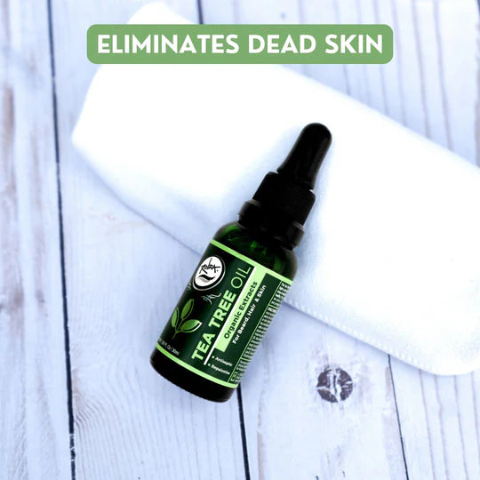 Rolda - Tea Tree Oil For Beard Hair | For Sensitive Skin, Stimulates Hair Growth, Fight Dry & Itchy Beard, Non-greasy, Vegan Extract