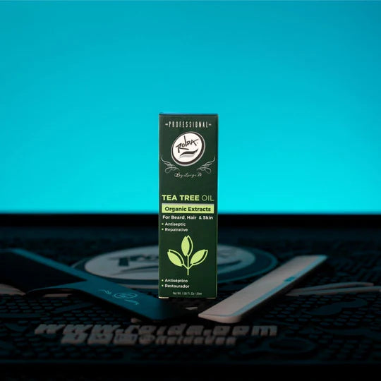 Rolda - Tea Tree Oil For Beard Hair | For Sensitive Skin, Stimulates Hair Growth, Fight Dry & Itchy Beard, Non-greasy, Vegan Extract