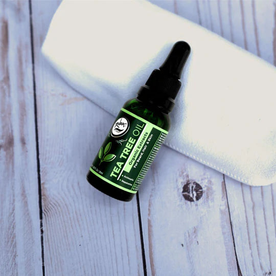 Rolda - Tea Tree Oil For Beard Hair | For Sensitive Skin, Stimulates Hair Growth, Fight Dry & Itchy Beard, Non-greasy, Vegan Extract