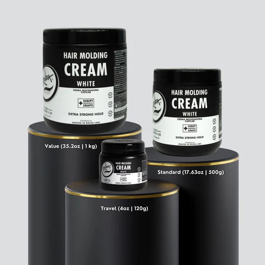 Rolda - White Hair Molding Cream | Medium-Strong Hold, Natural Finish, Medium Shine, Alcohol-free, Paraben-free