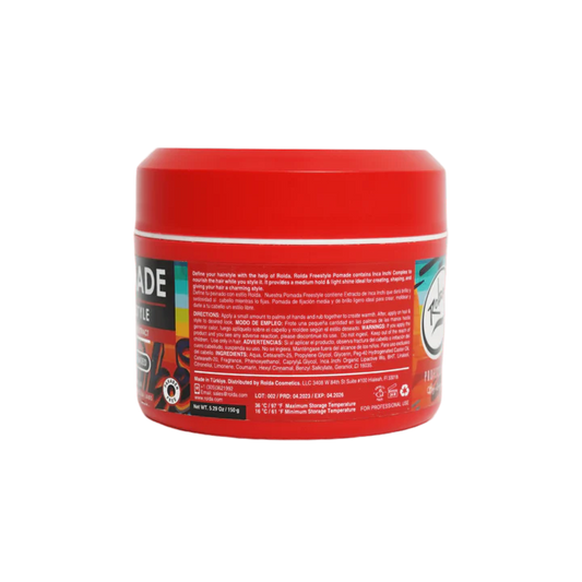 Rolda - Freestyle Hair Pomade | Water Based Formula, Medium Hold, Medium Shine, Washes Out Easily, All Day Hold, Flake-free