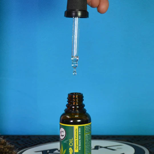 Rolda - Hemp Oil For Beard Hair | Ideal For Sensitive Skin, Antioxidant Rich, Fight Dry & Itchy Beard, Non-greasy, Organic Extract